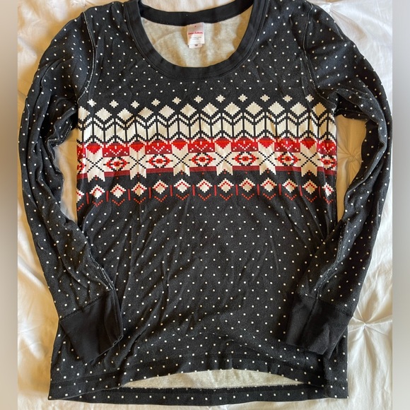 Hanna Andersson Fair Aisle pajamas Size M Christmas Holiday Winter Matching - Picture 2 of 6